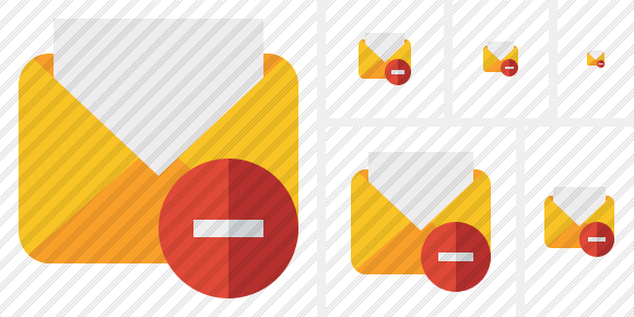 Mail Read Stop Icon Mail Read Stop Icon