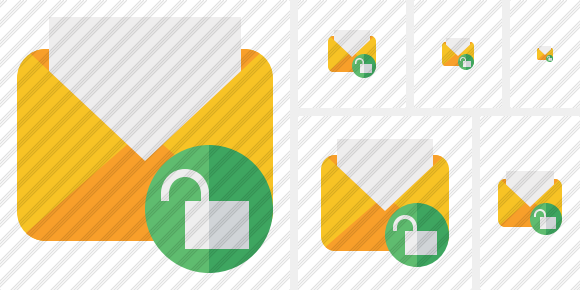 Mail Read Unlock Icon Mail Read Unlock Icon