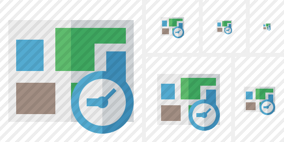 Map Clock Icon Map Clock Icon