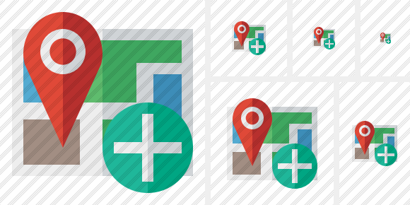 Map Location Add Icon Map Location Add Icon