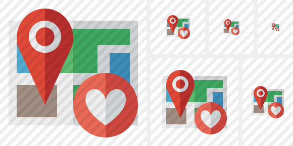 Map Location Favorites Icon Map Location Favorites Icon