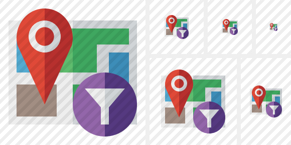 Map Location Filter Icon Map Location Filter Icon