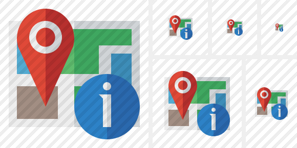 Map Location Information Icon Map Location Information Icon