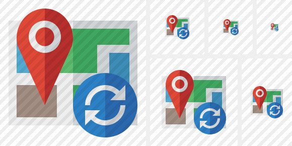 Map Location Refresh Icon Map Location Refresh Icon