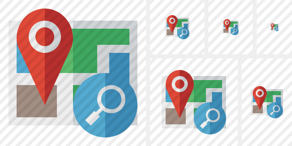 Map Location Search Icon Map Location Search Icon