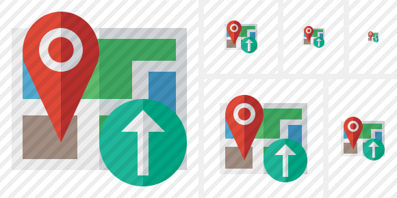 Map Location Upload Icon Map Location Upload Icon