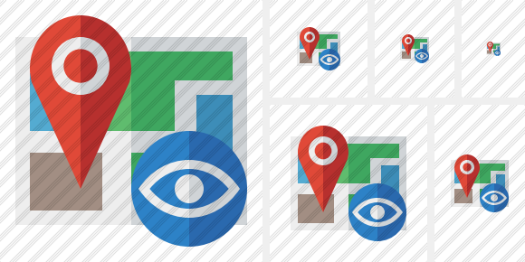 Map Location View Icon Map Location View Icon