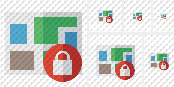 Map Lock Icon Map Lock Icon