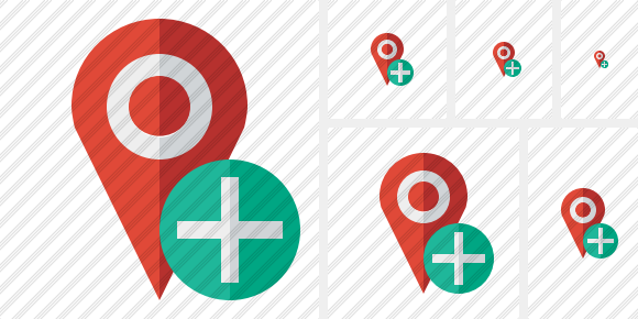 Map Pin Add Icon Map Pin Add Icon