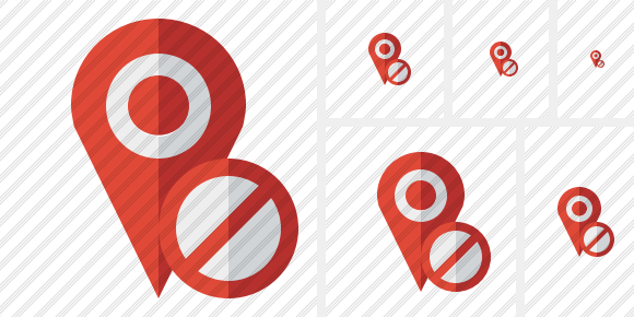 Map Pin Block Icon Map Pin Block Icon