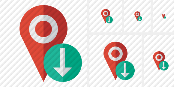 Map Pin Download Icon Map Pin Download Icon