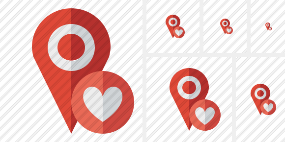 Map Pin Favorites Icon Map Pin Favorites Icon
