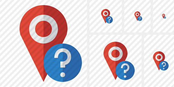 Map Pin Help Icon Map Pin Help Icon