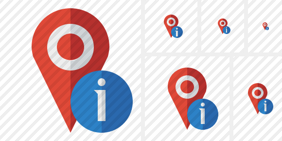 Map Pin Information Icon Map Pin Information Icon