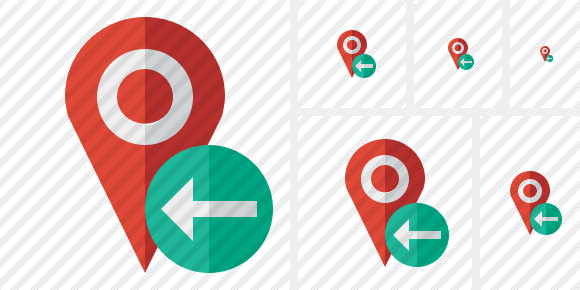 Map Pin Previous Icon Map Pin Previous Icon