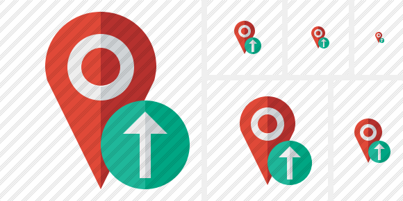 Map Pin Upload Icon Map Pin Upload Icon
