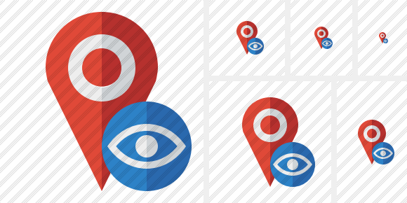 Map Pin View Icon Map Pin View Icon