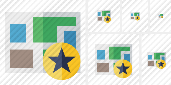 Map Star Icon Map Star Icon