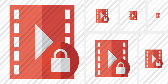 Movie Lock Symbol Movie Lock Symbol