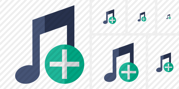 Icona Musica Aggiungi Icona Musica Aggiungi