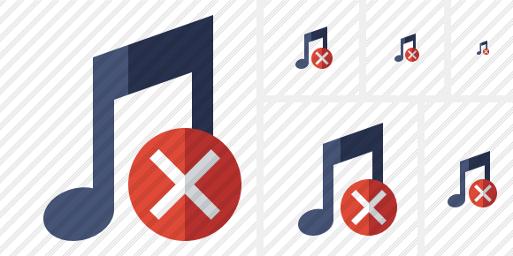 Music Cancel Symbol