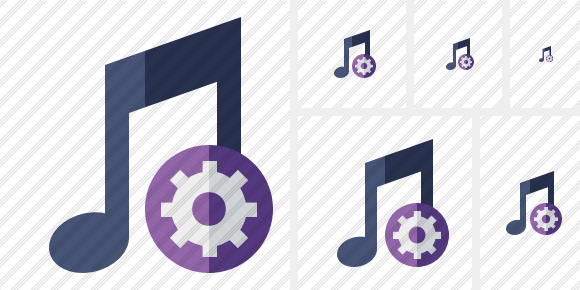 Icona Musica Impostazioni Icona Musica Impostazioni