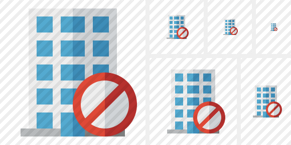 Office Building Block Icon Office Building Block Icon
