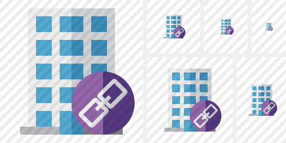 Office Building Link Icon Office Building Link Icon