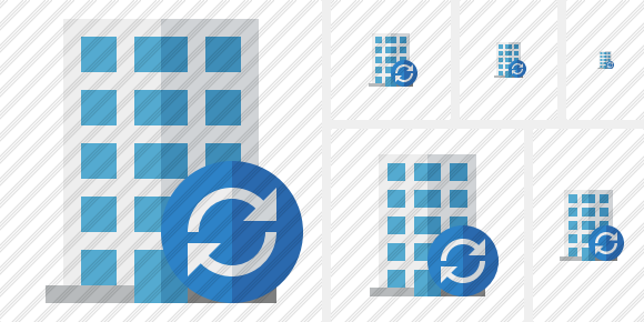 Office Building Refresh Icon Office Building Refresh Icon