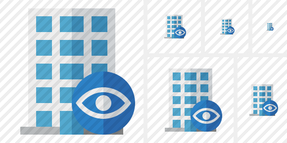 Office Building View Icon Office Building View Icon