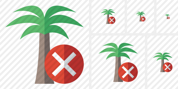 Palmtree Cancel Icon Palmtree Cancel Icon