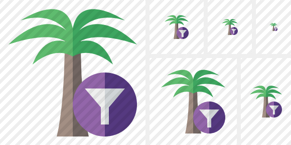 Palmtree Filter Icon Palmtree Filter Icon