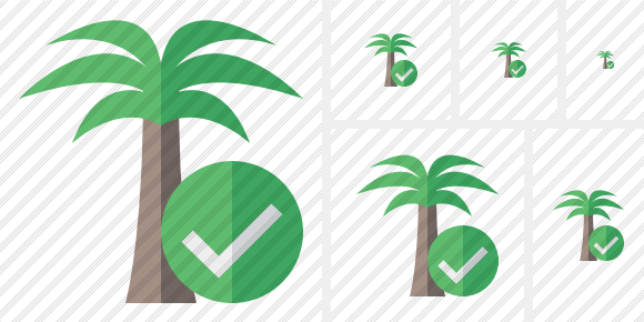 Palmtree Ok Icon Palmtree Ok Icon