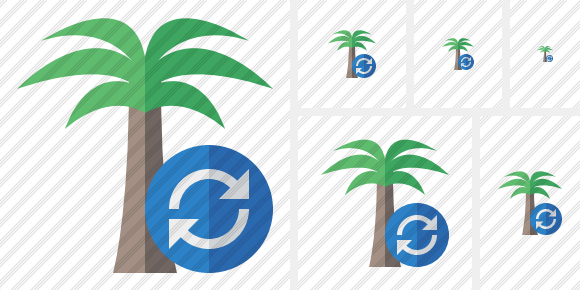 Palmtree Refresh Icon Palmtree Refresh Icon