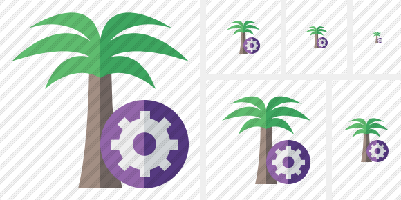 Palmtree Settings Icon Palmtree Settings Icon