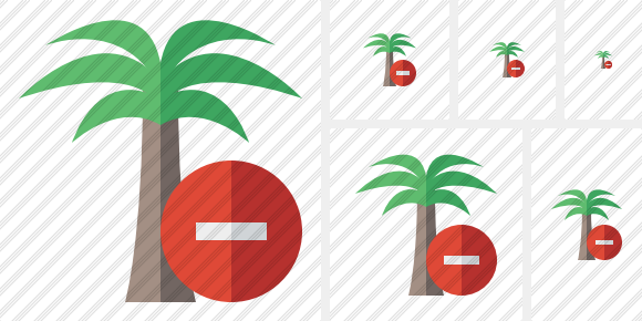Palmtree Stop Icon Palmtree Stop Icon