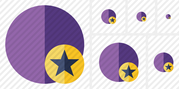 Icono Point Purple Star