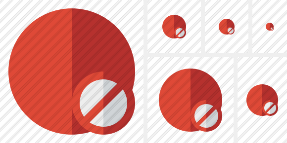 Point Red Block Icon Point Red Block Icon