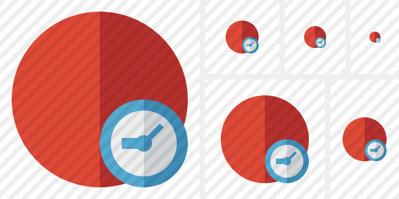 Point Red Clock Icon Point Red Clock Icon