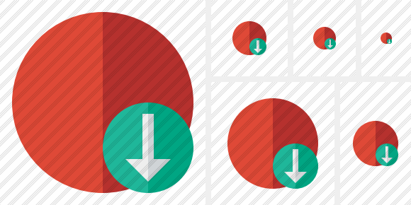 Point Red Download Icon Point Red Download Icon