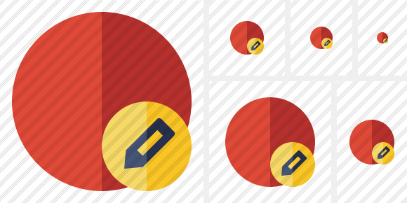 Point Red Edit Icon Point Red Edit Icon
