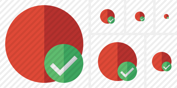 Point Red Ok Icon Point Red Ok Icon