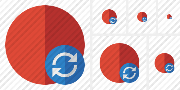 Point Red Refresh Icon Point Red Refresh Icon
