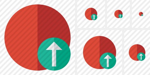 Point Red Upload Icon Point Red Upload Icon