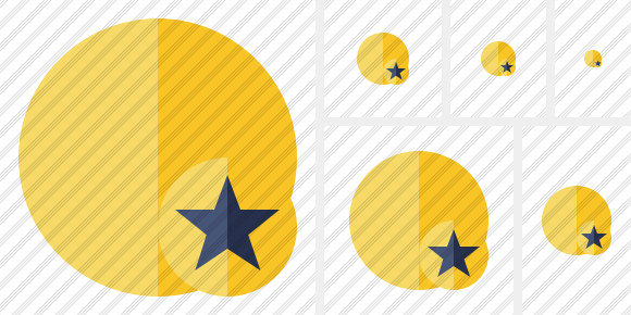 Point Yellow Star Symbol