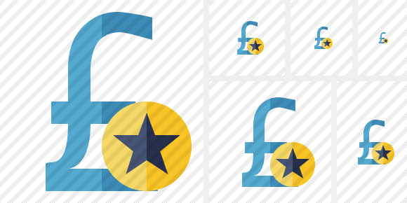 Pound Star Icon Pound Star Icon