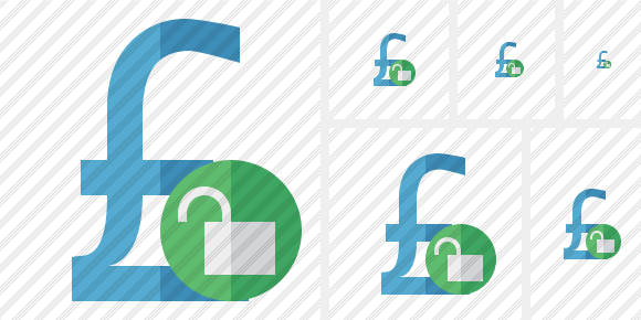 Pound Unlock Icon Pound Unlock Icon