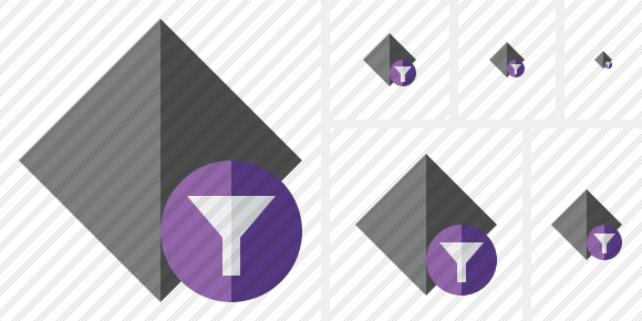 Rhombus Dark Filter Icon Rhombus Dark Filter Icon