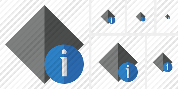 Rhombus Dark Information Symbol