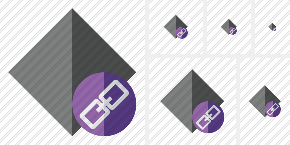 Rhombus Dark Link Icon Rhombus Dark Link Icon